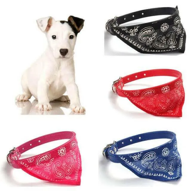 1PC small puppy pet collar with scarf Cut Dog Cat