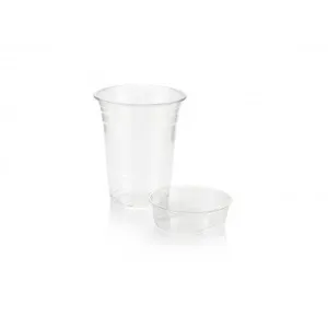 500ml Disposable PET Plastic Z-Range Smoothie Cup Clear 10pack - No Lid