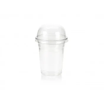 500ml Disposable PET Plastic Z-Range Smoothie Cup Clear 10pack - No Lid