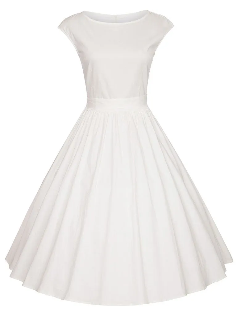 Audrey Hepburn Same Style Cotton 50s Dress