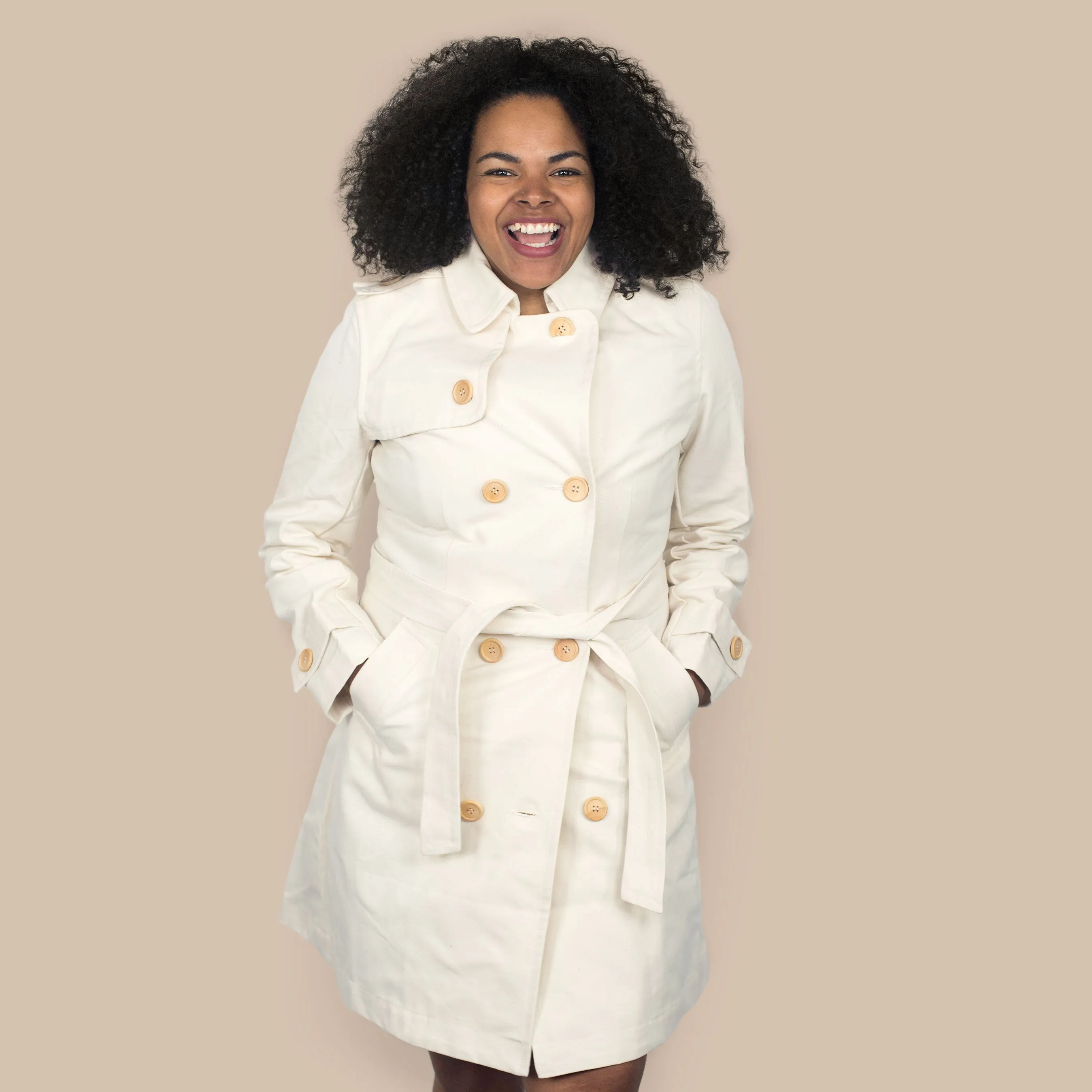 AUDREY Organic Cotton Trench Coat