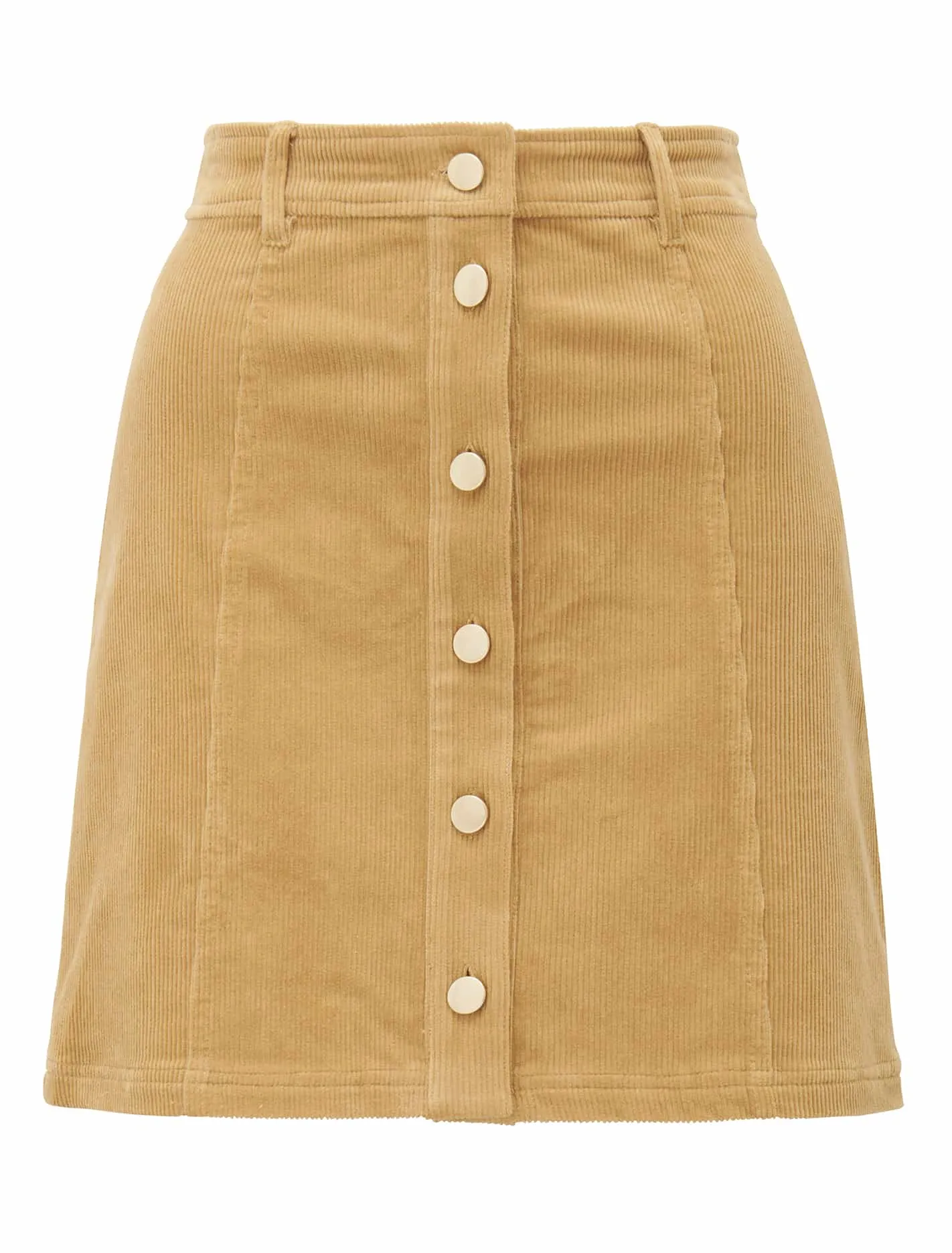 Aurora Button Cord Mini Skirt