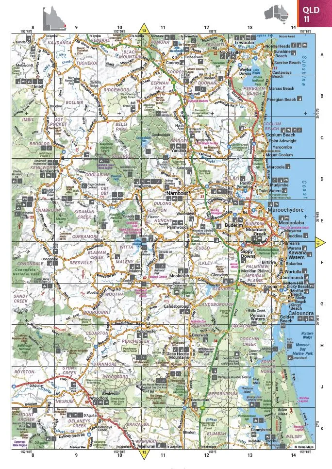 Australia Road & 4WD Easy Read Atlas - 292 x 397mm (13th Edition)