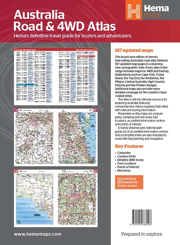 Australia Road & 4WD Easy Read Atlas - 292 x 397mm (13th Edition)