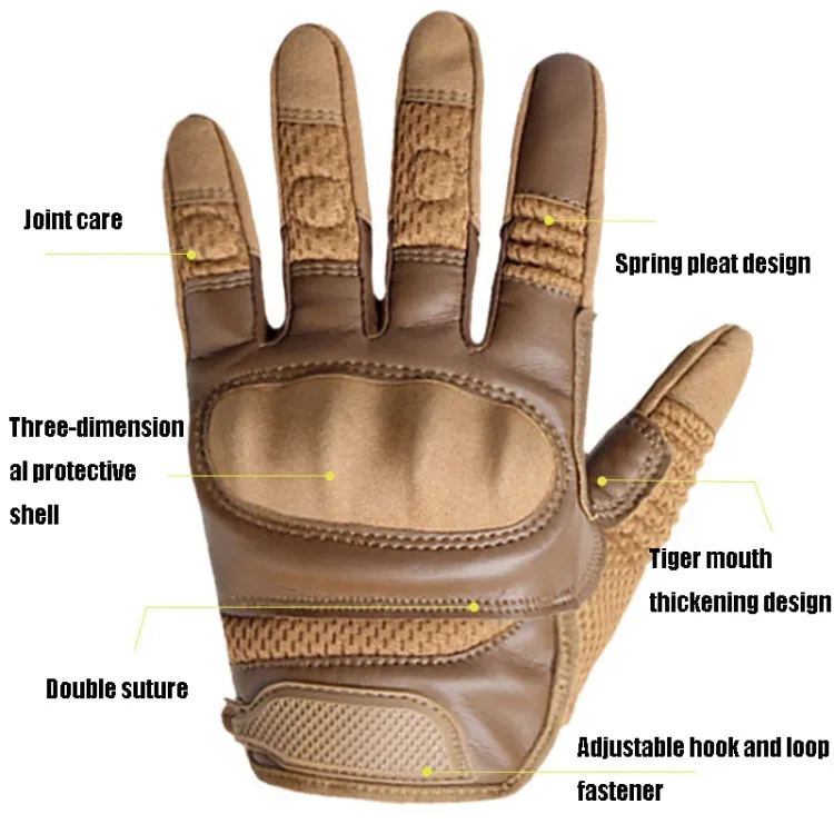 B28 Outdoor Rding Motorcycle Protective Anti-Slip Wear-Resistant Mountaineering Sports Gloves, Size: XL(Wolf Brown)