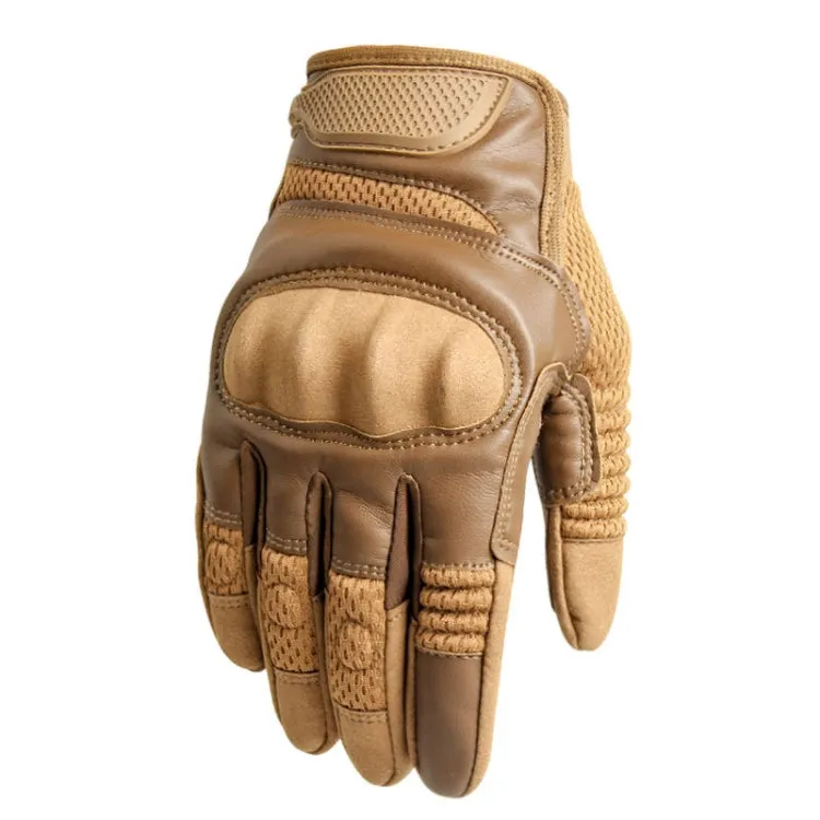 B28 Outdoor Rding Motorcycle Protective Anti-Slip Wear-Resistant Mountaineering Sports Gloves, Size: XL(Wolf Brown)