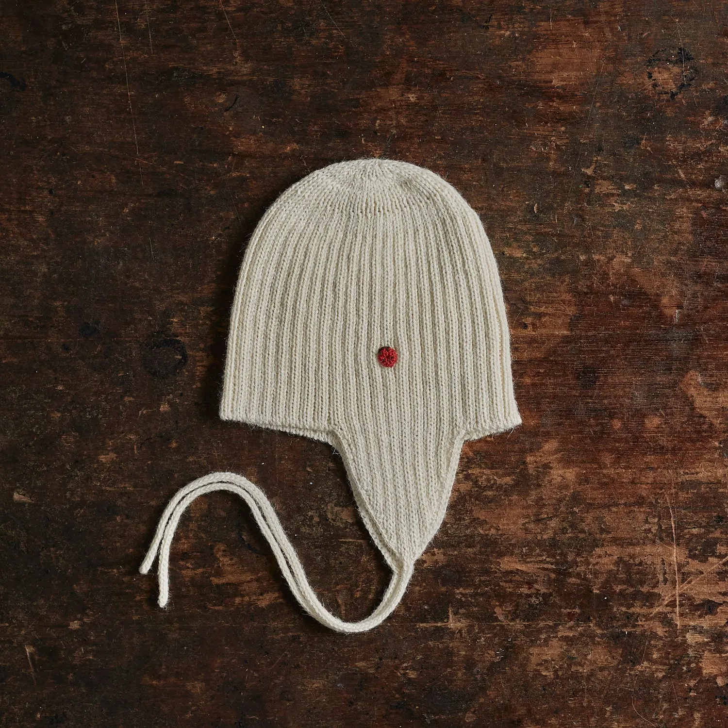 Baby & Kids Alpaca String Hat - Ivory