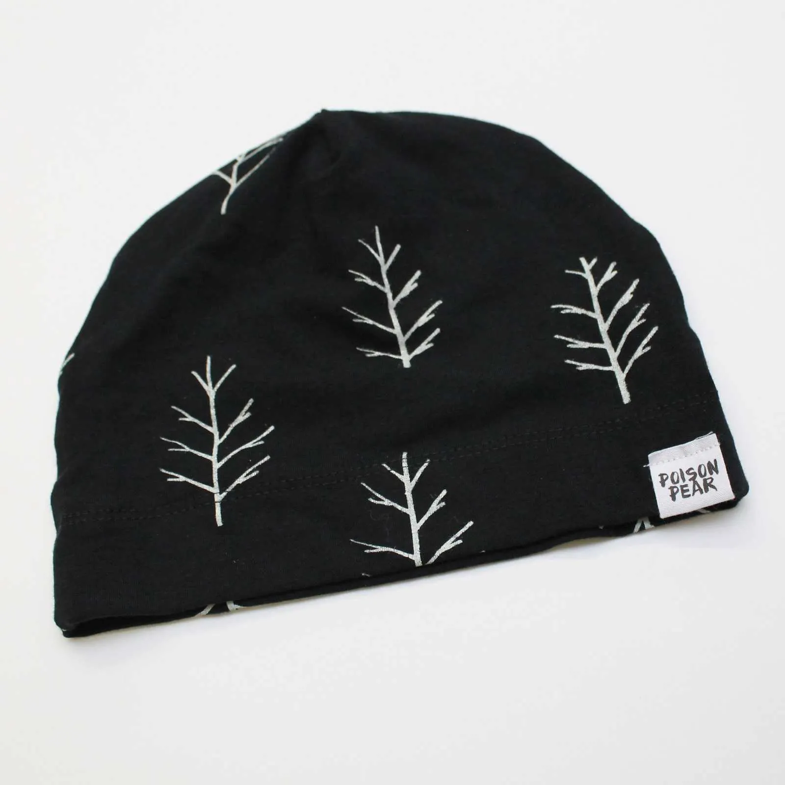 Baby Beanie Hat - Black Twigs