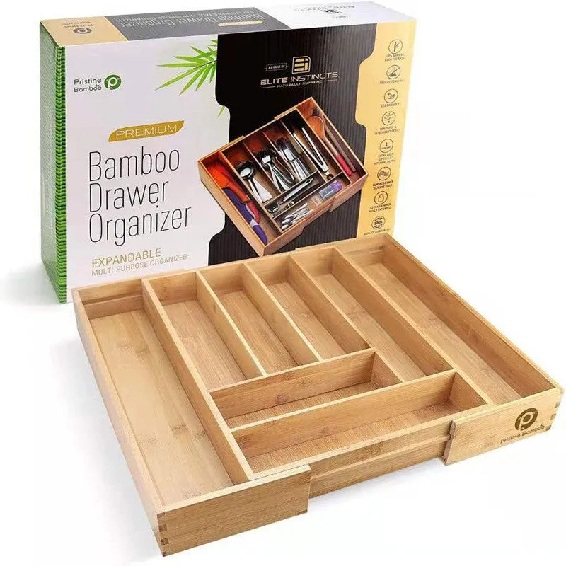 Bamboo Extendable Storage Box