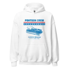 Bass River Pontoon Hoodie - Cape Cod | Mens & Womens Graphic Sweatshirt