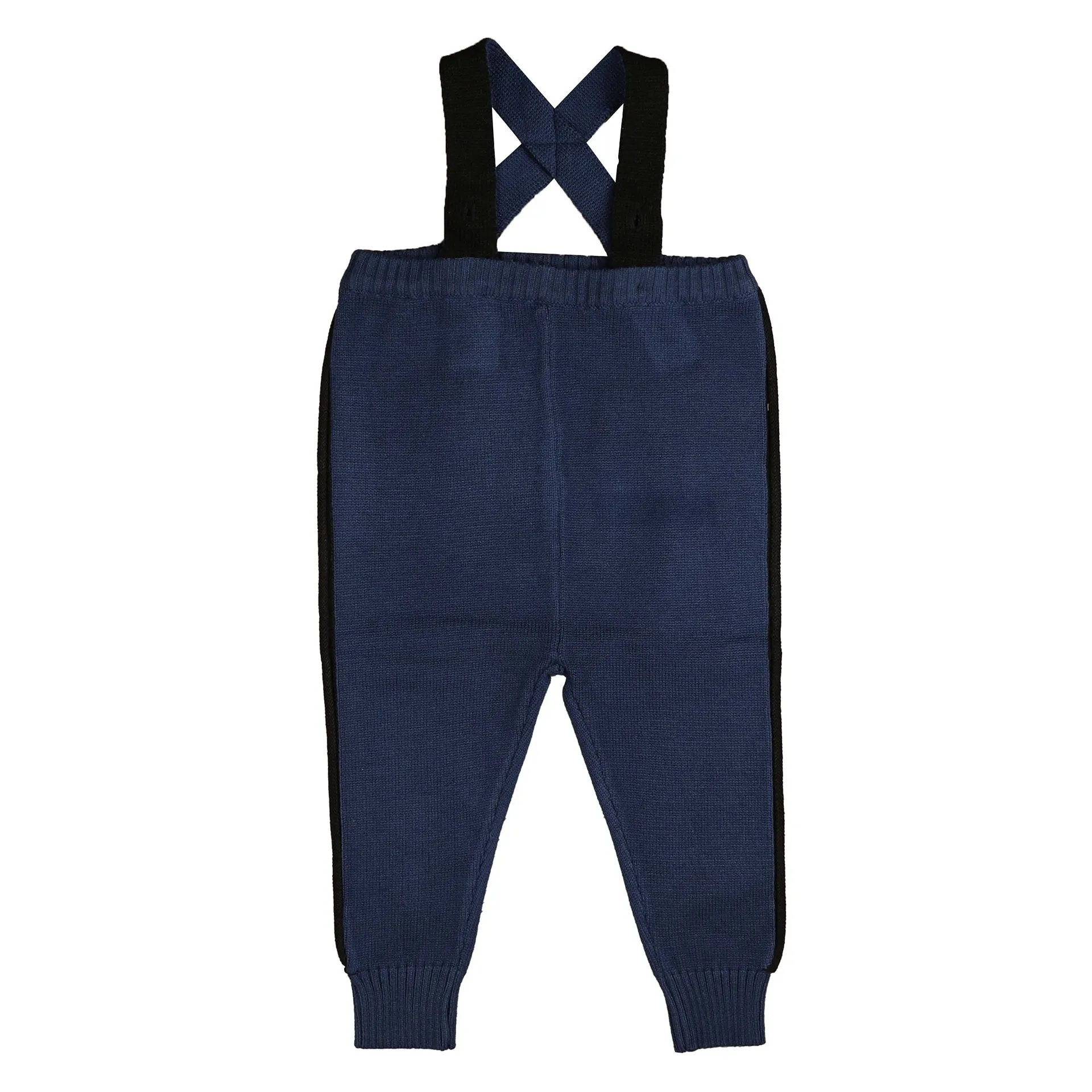 Belati Black Piping Trim Baby Overall