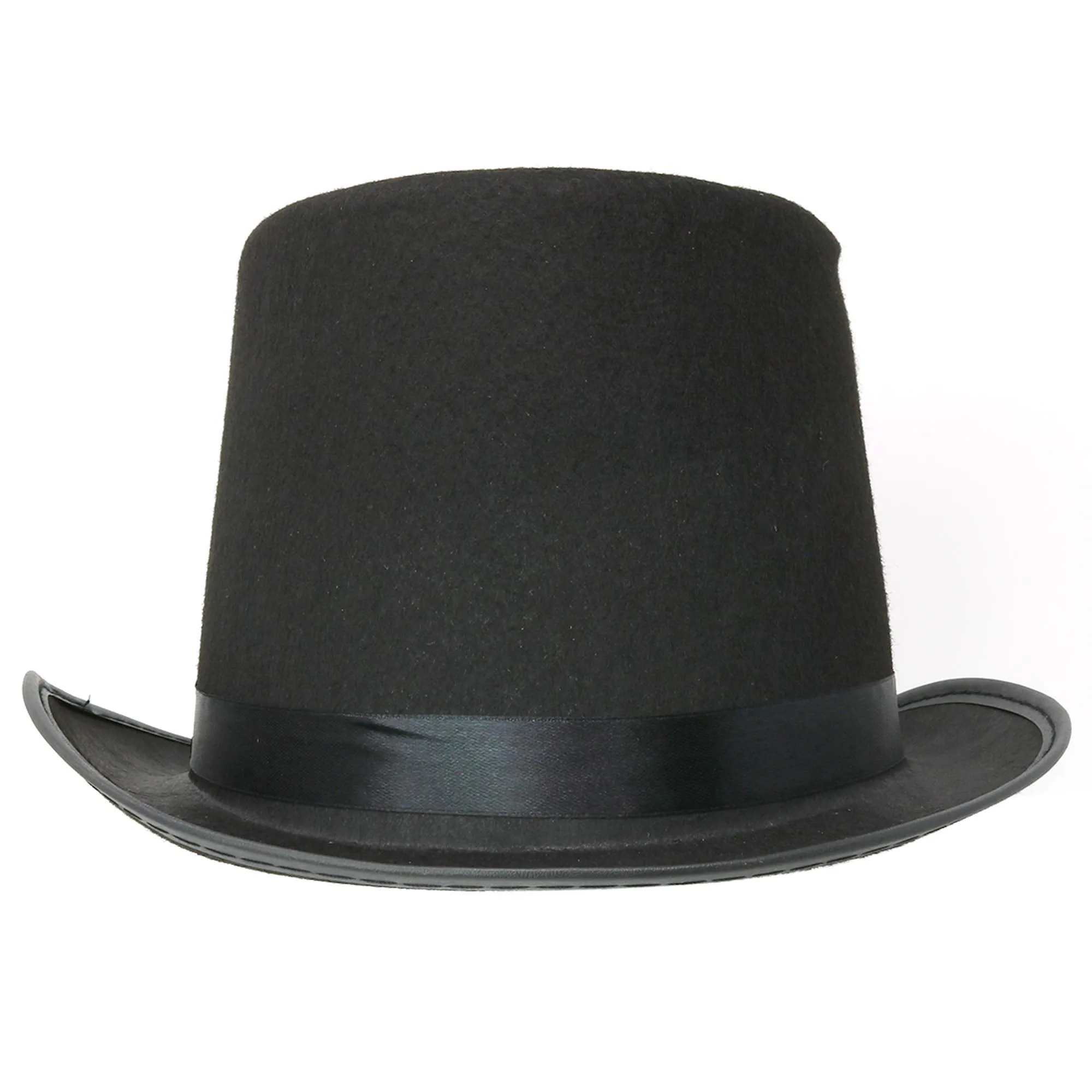 Black Felt Top Hat - Costume Hats for Magician or Ringmaster Costumes - 1 Piece