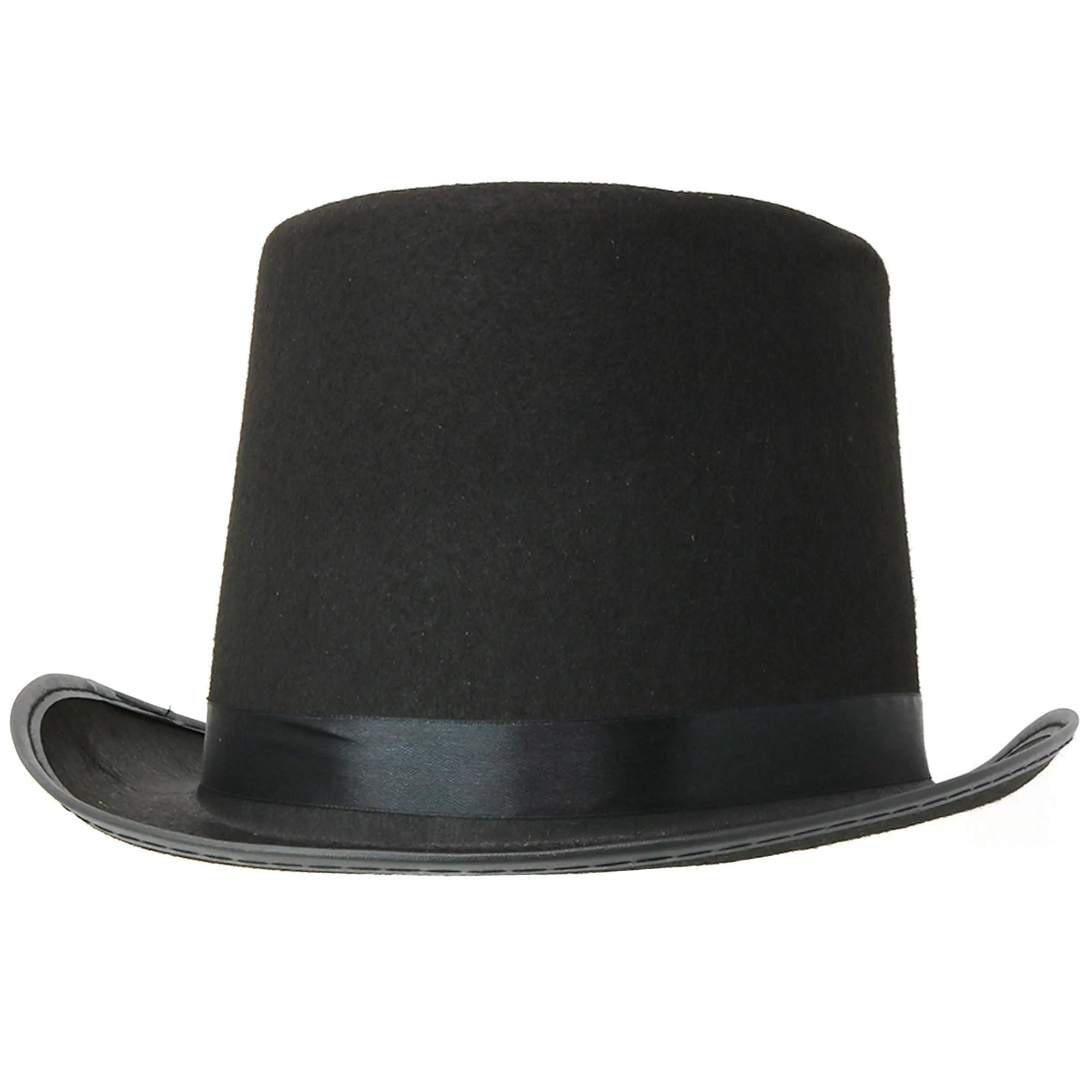 Black Felt Top Hat - Costume Hats for Magician or Ringmaster Costumes - 1 Piece