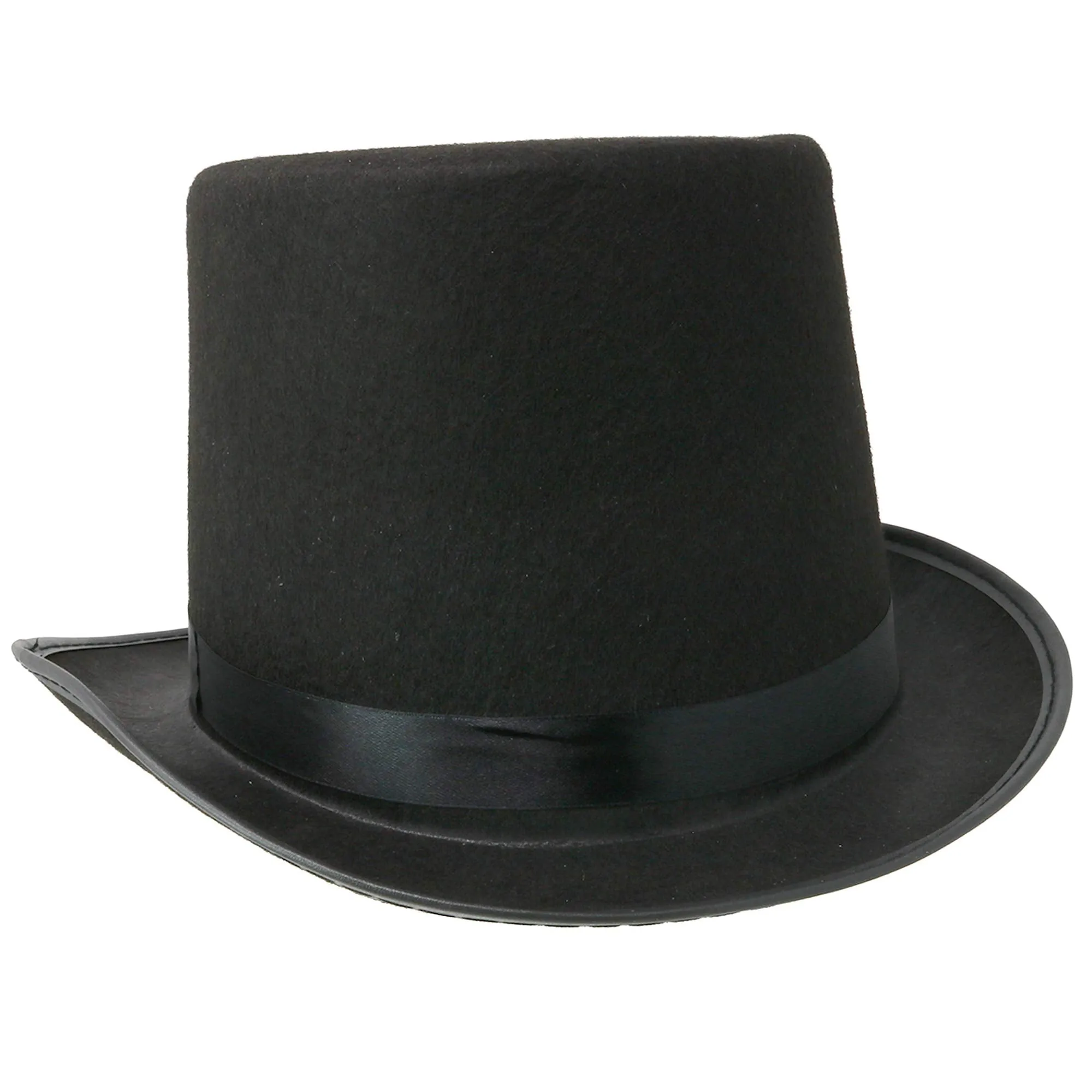 Black Felt Top Hat - Costume Hats for Magician or Ringmaster Costumes - 1 Piece