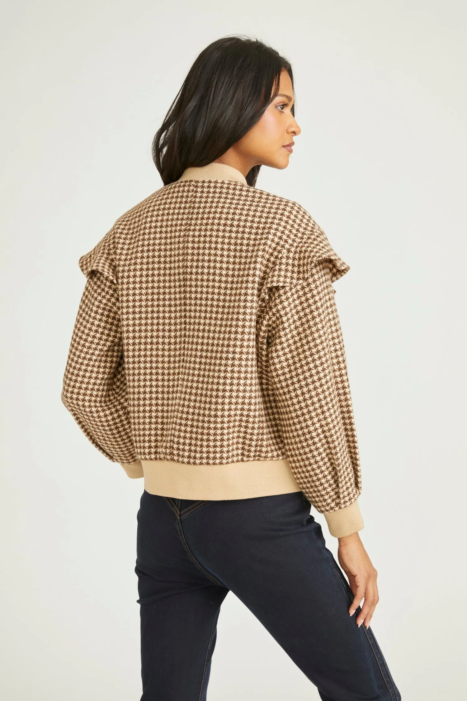 Bomber Jacket - Houndstooth