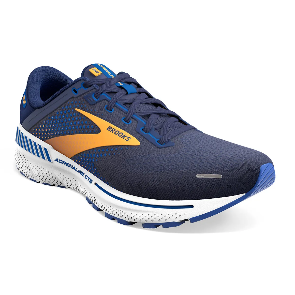 Brooks Adrenaline GTS 22 Mens | Peacoat/orange/white