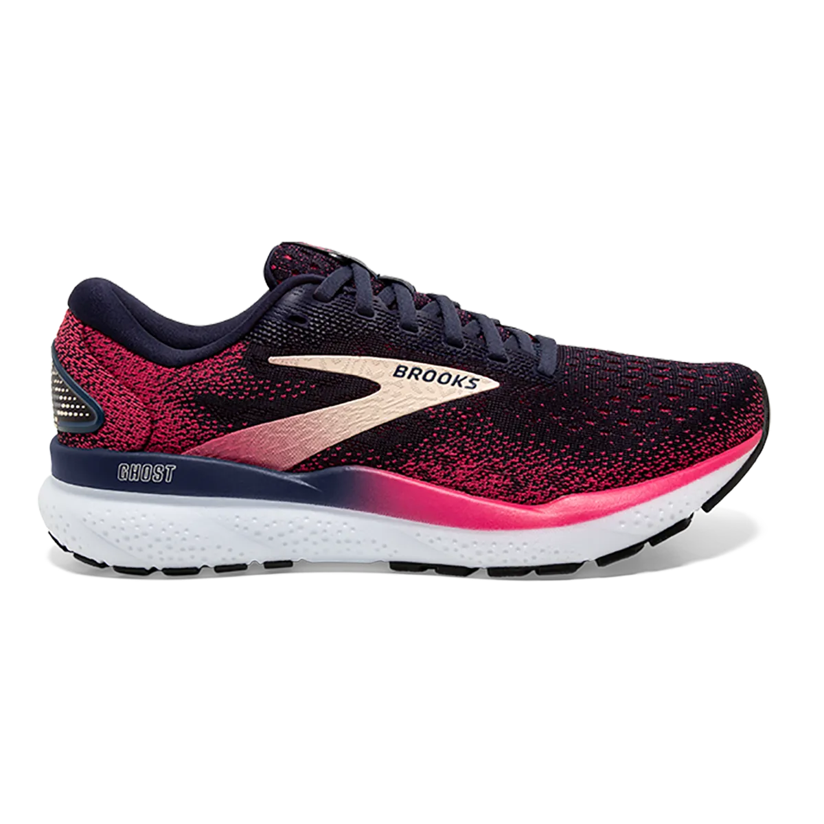 Brooks Ghost 16 - Peacoat - Raspberry - Apricot