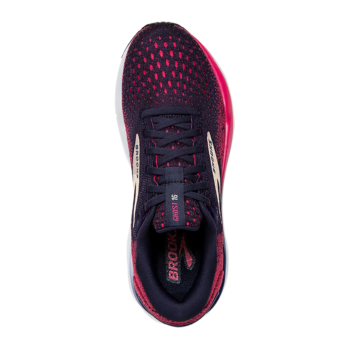 Brooks Ghost 16 - Peacoat - Raspberry - Apricot