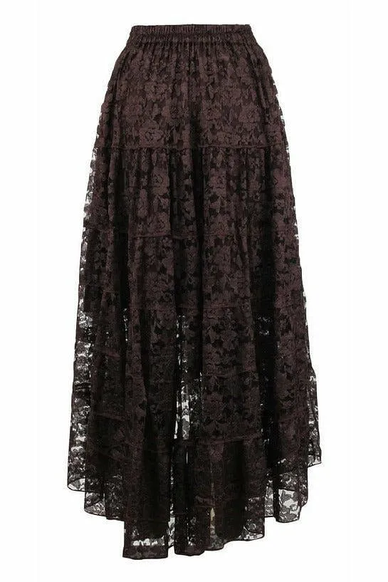 Brown Lace Skirt