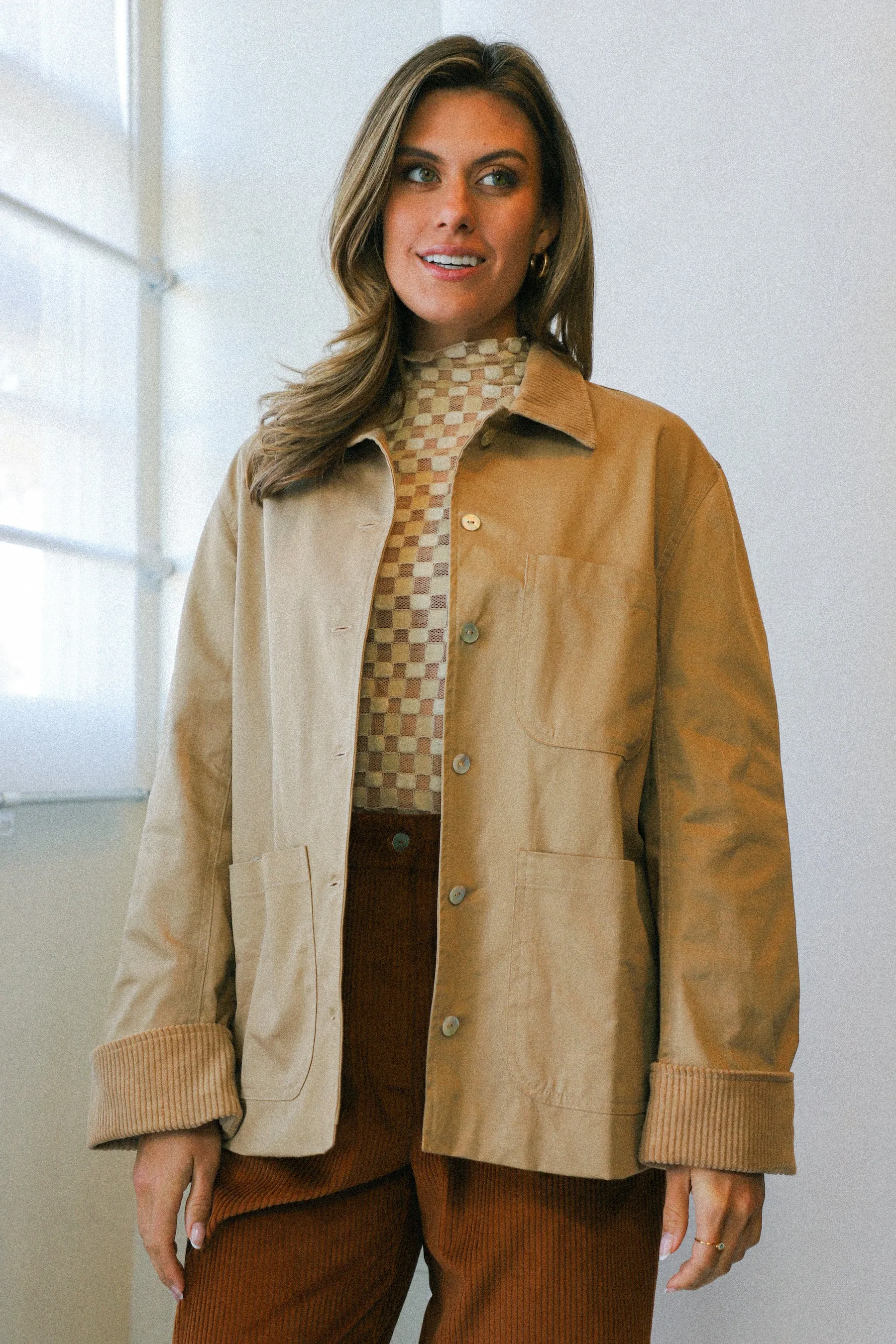 Caramel Chino Chore Jacket