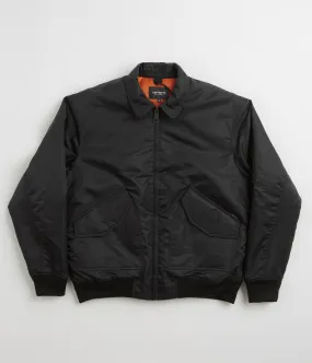 Carhartt Olten Bomber Jacket - Black / Turmeric