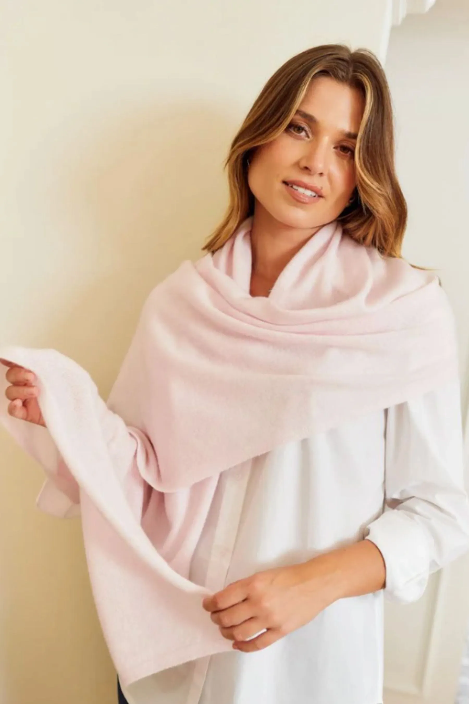 Cashmere Scarf | Pale Pink