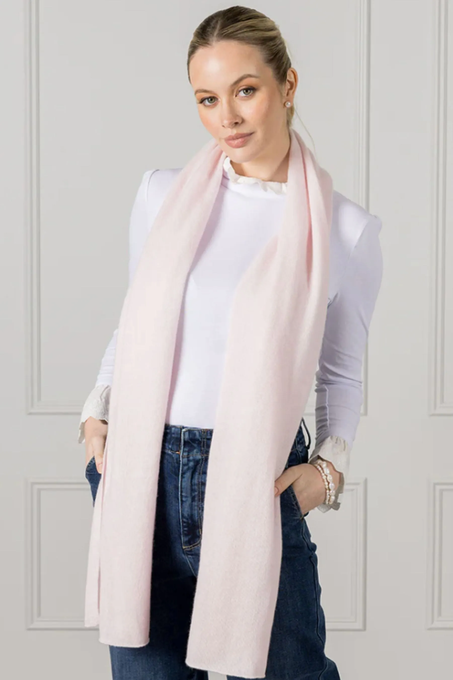 Cashmere Scarf | Pale Pink