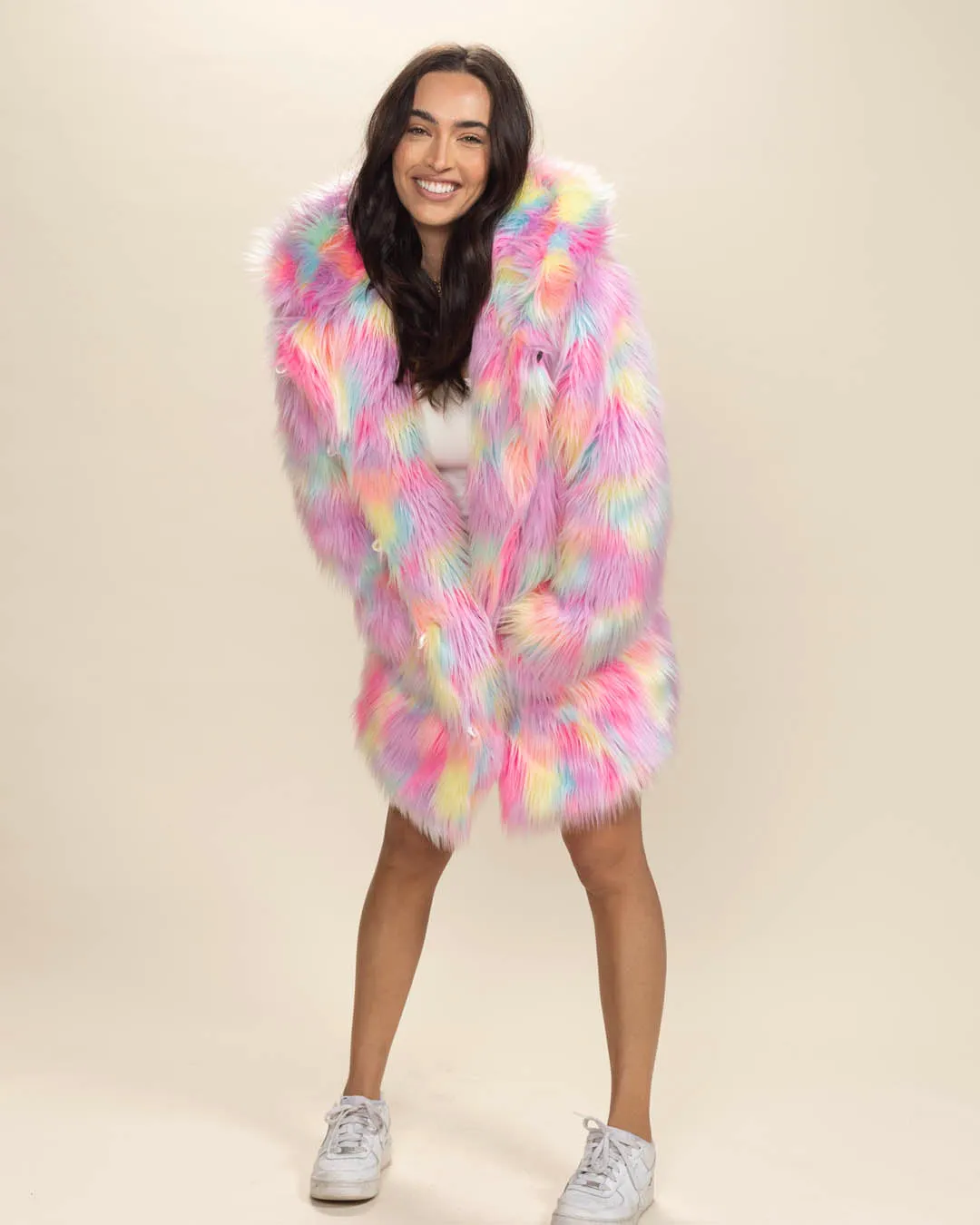 Classic Women's Faux Fur Coat | Dreamland Cat