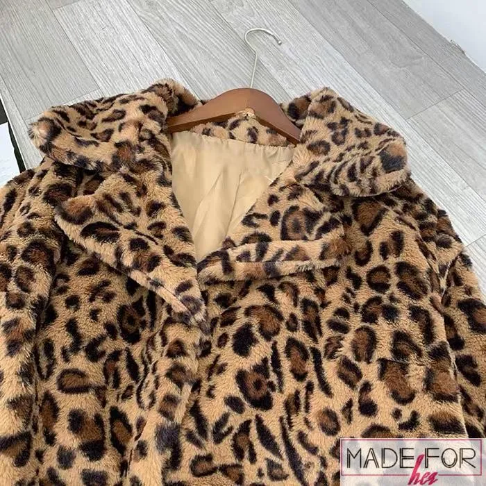 Client Sakshi In Our Leopard Furr Coat