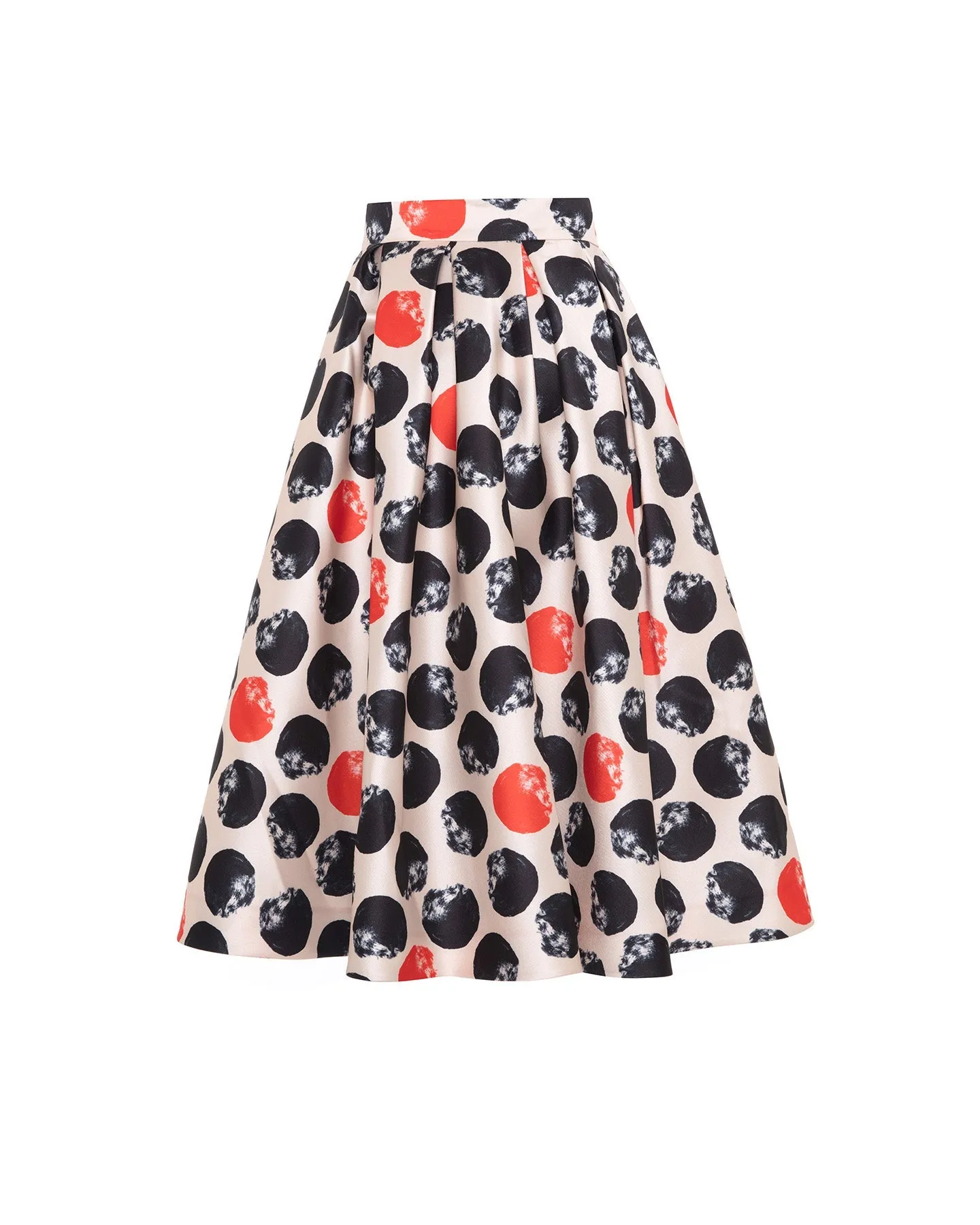 Clio Pleated Dot Skirt