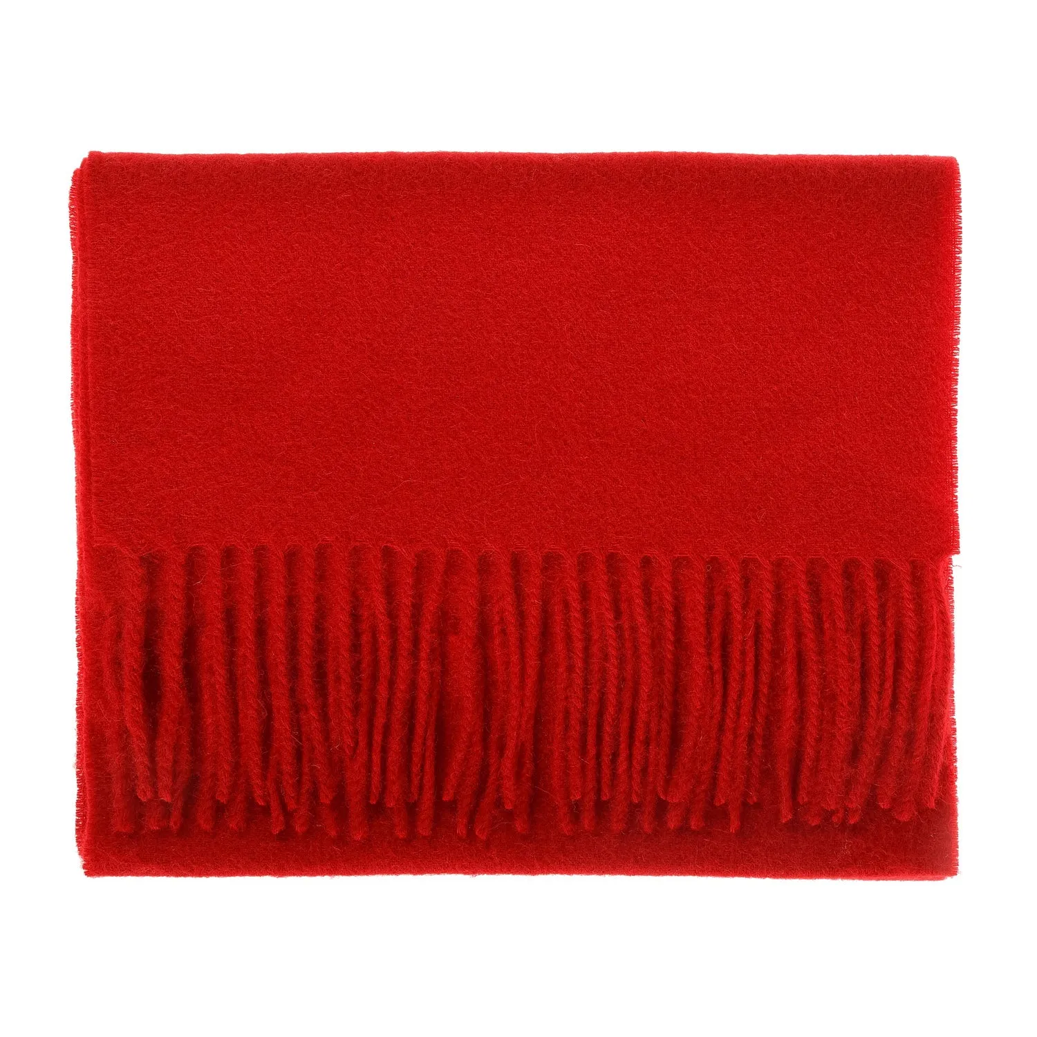 Edinburgh 100% Lambswool Scarf  Red Rouge