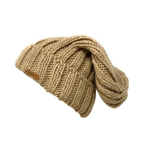 Empire Cove Cable Knit Long Beanie Braided Slouch Cuffed Womens Winter Warm