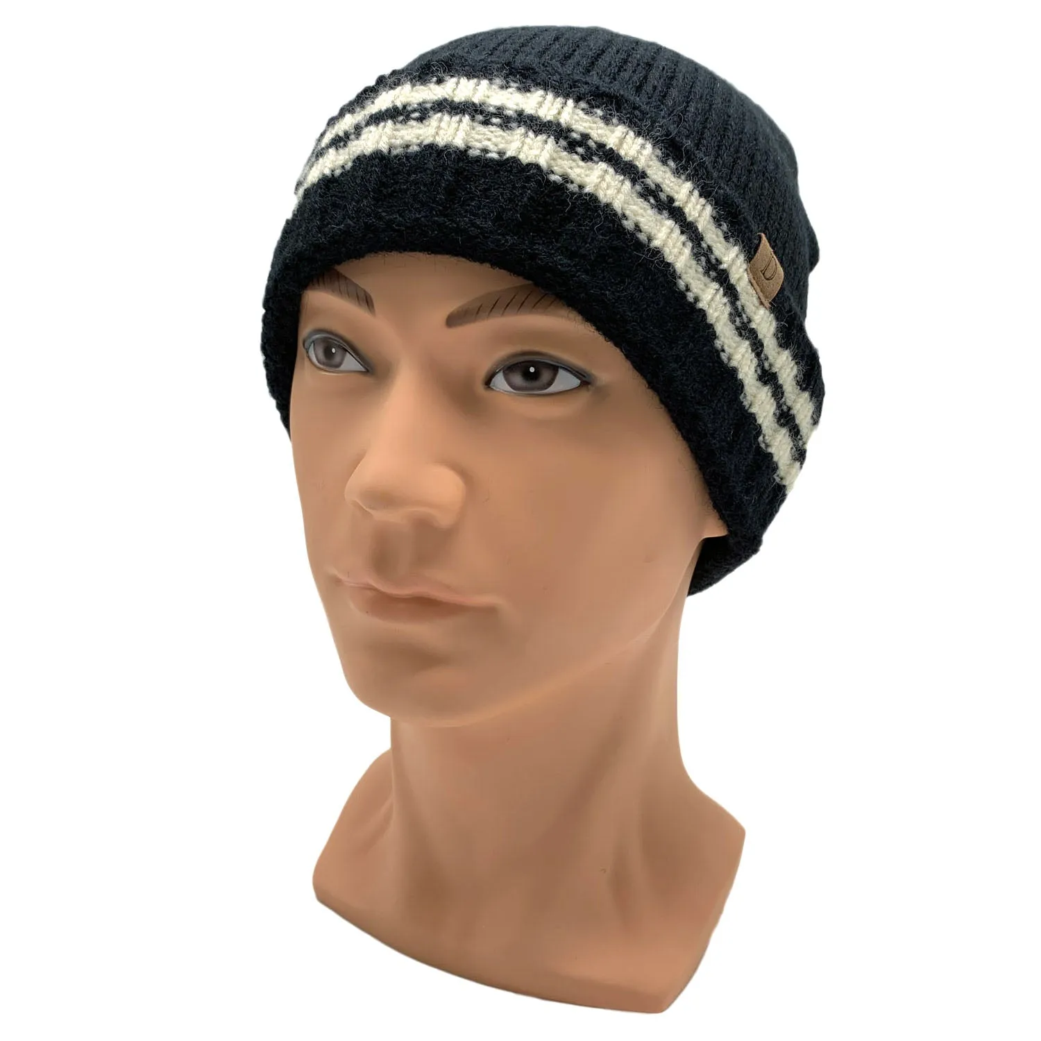 Empire Cove Winter Set Knit Striped Beanie and Touch Screen Gloves Gift Set