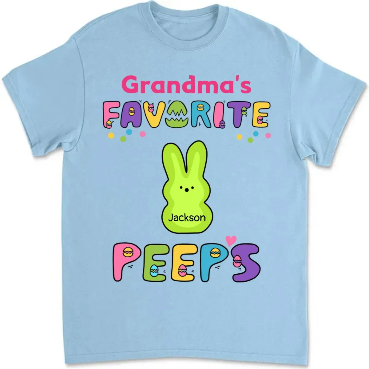 Family - Grandma Easter Peeps - Personalized Unisex T-Shirt (NM)