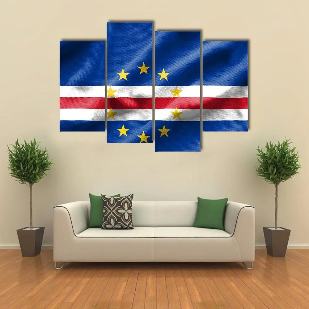 Flag Of Cape Verde Canvas Wall Art