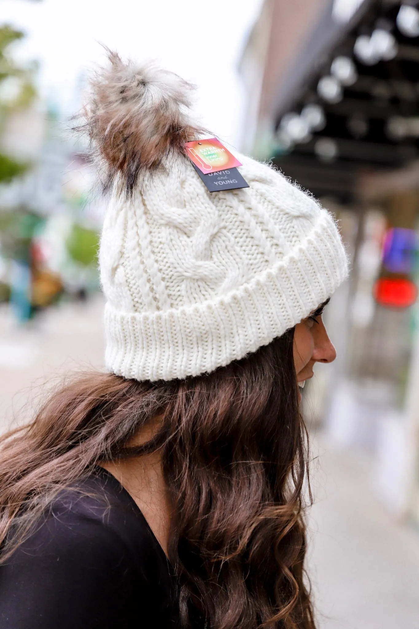 Fleece-Lined Knit Beanie