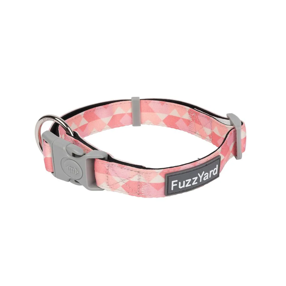 FuzzYard Dog Collar Pink Lemonade L