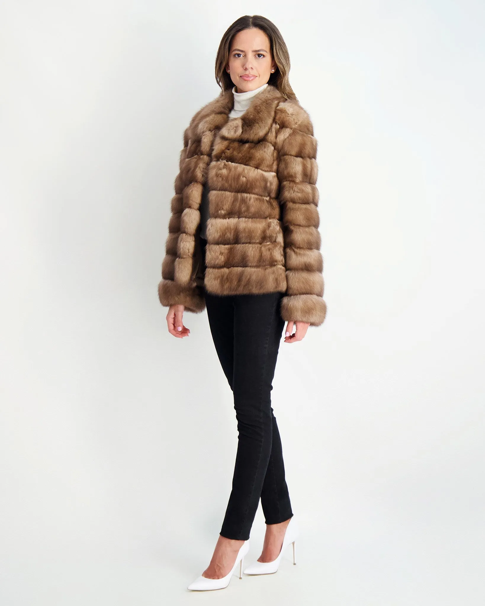 Horizontal Russian Sable Jacket