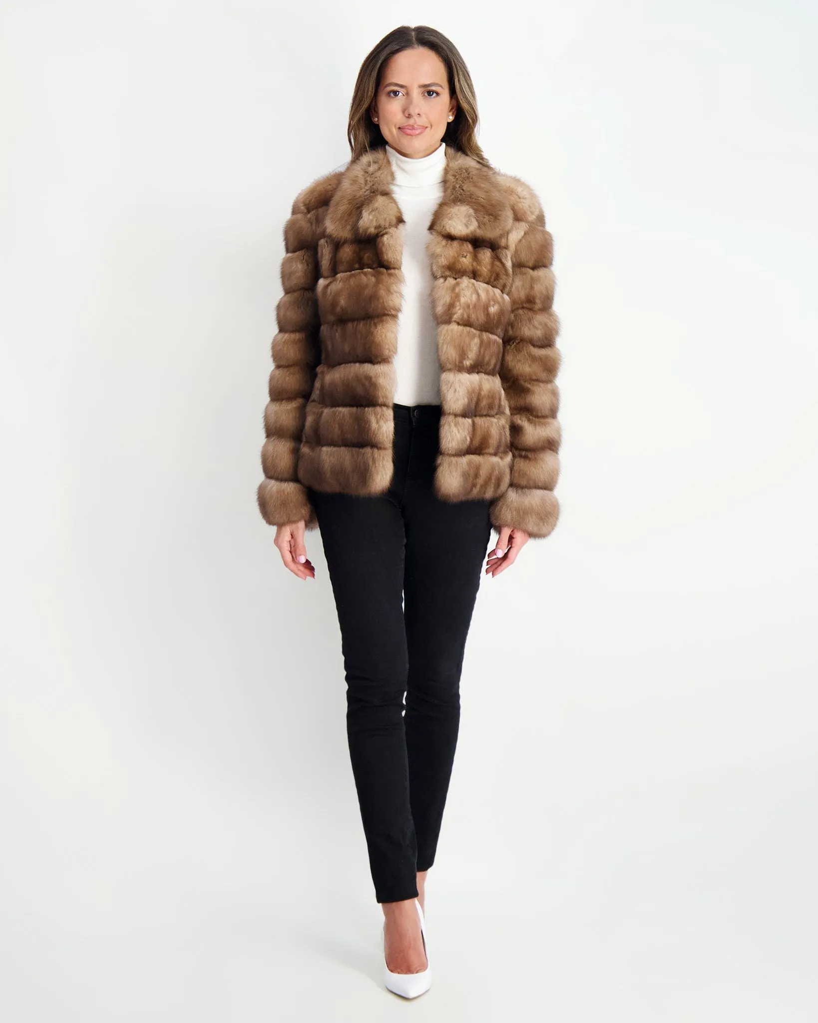 Horizontal Russian Sable Jacket