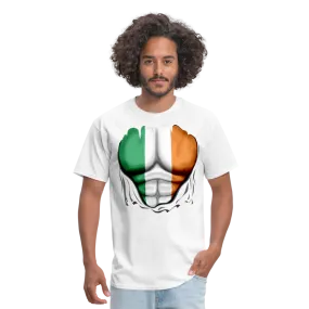 Ireland Flag Ripped Abs Men's Classic T-Shirt