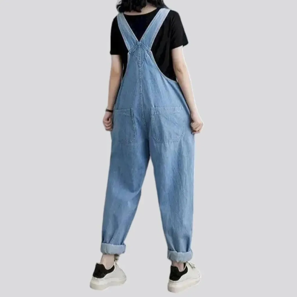 Jean women's comfortable baggy overall