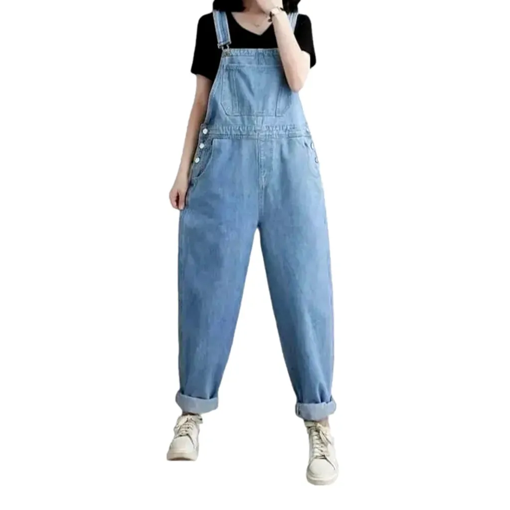 Jean women's comfortable baggy overall