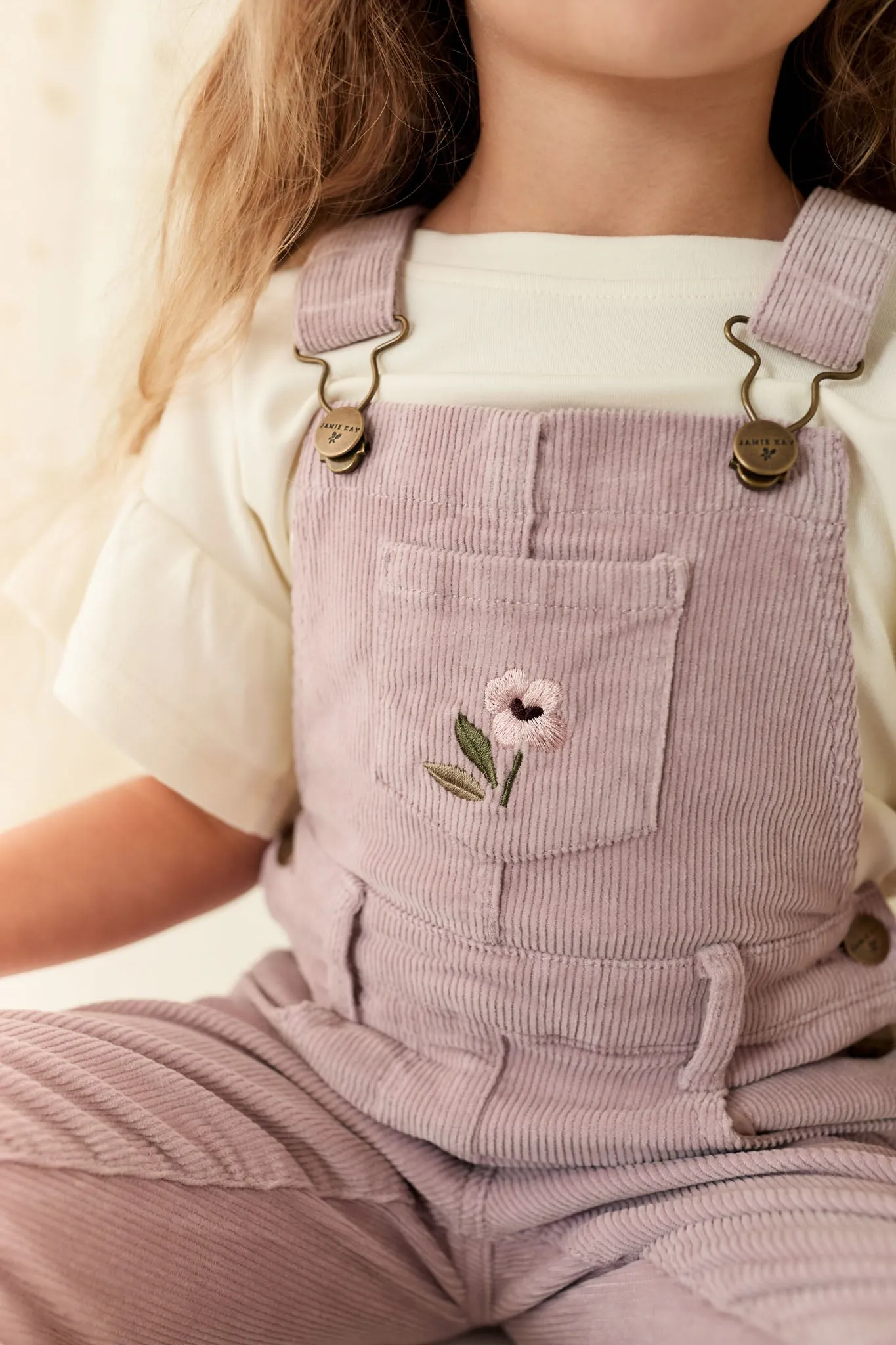 Jordie Cord Overall - Heather Haze Petite Goldie