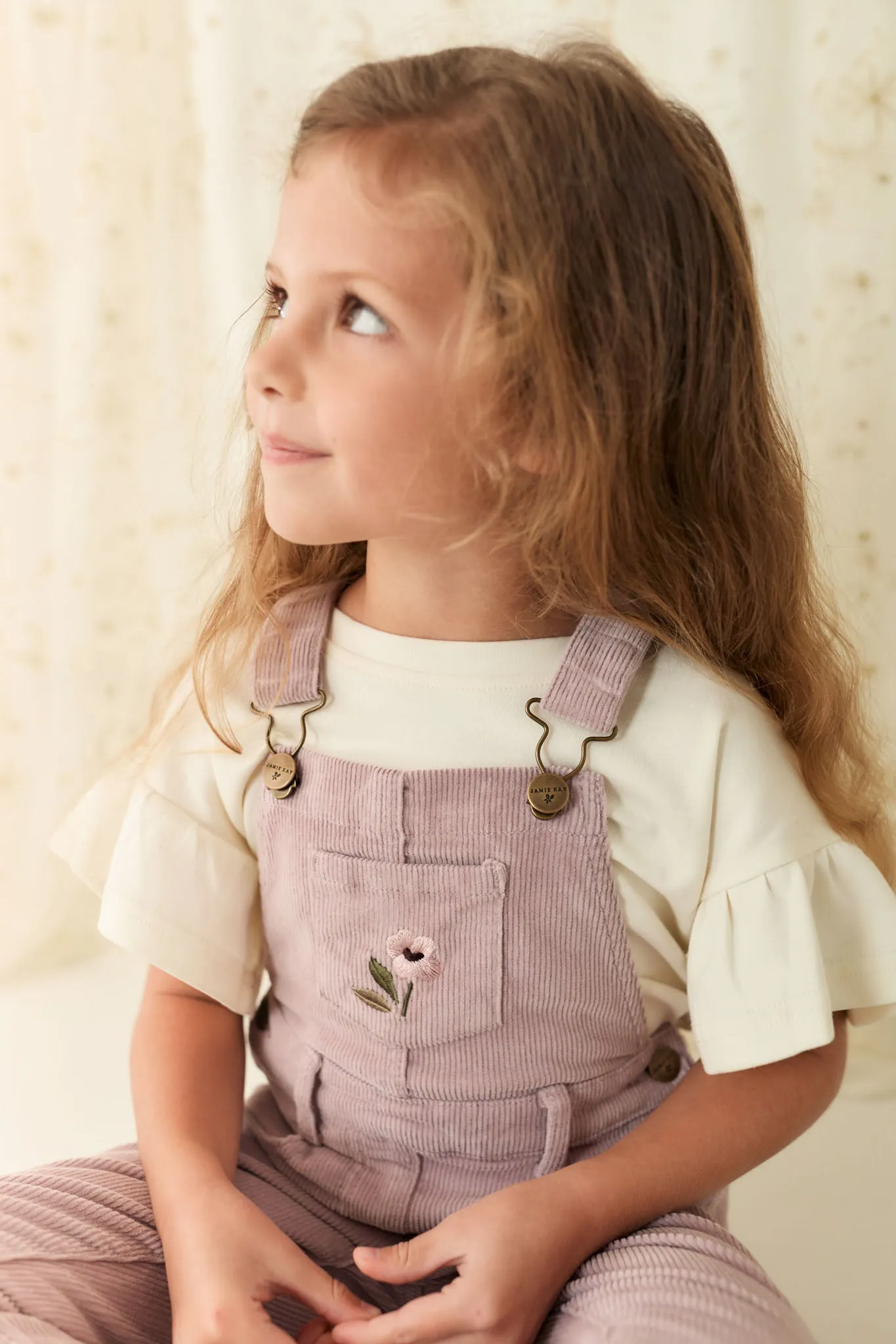 Jordie Cord Overall - Heather Haze Petite Goldie