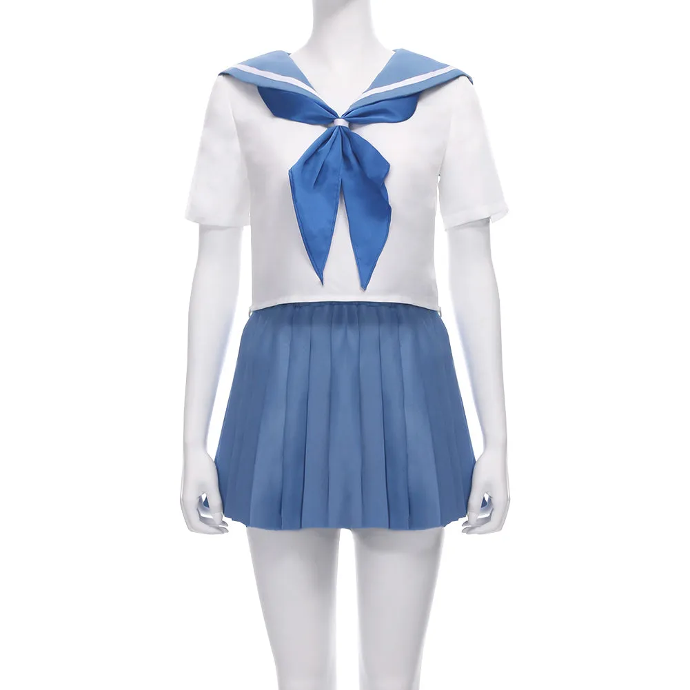 KILL la KILL Mako Mankanshoku Japanese School Sailor Uniform Skirt Outfit Halloween Carnival Costume Cosplay Costume