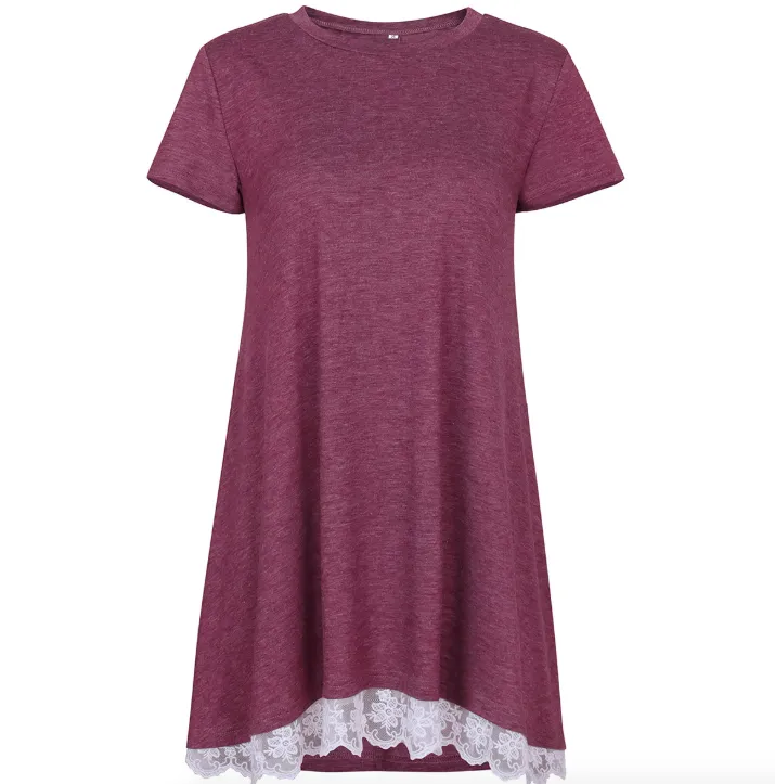 Lace Hem T-shirt