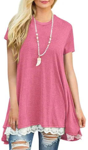 Lace Hem T-shirt