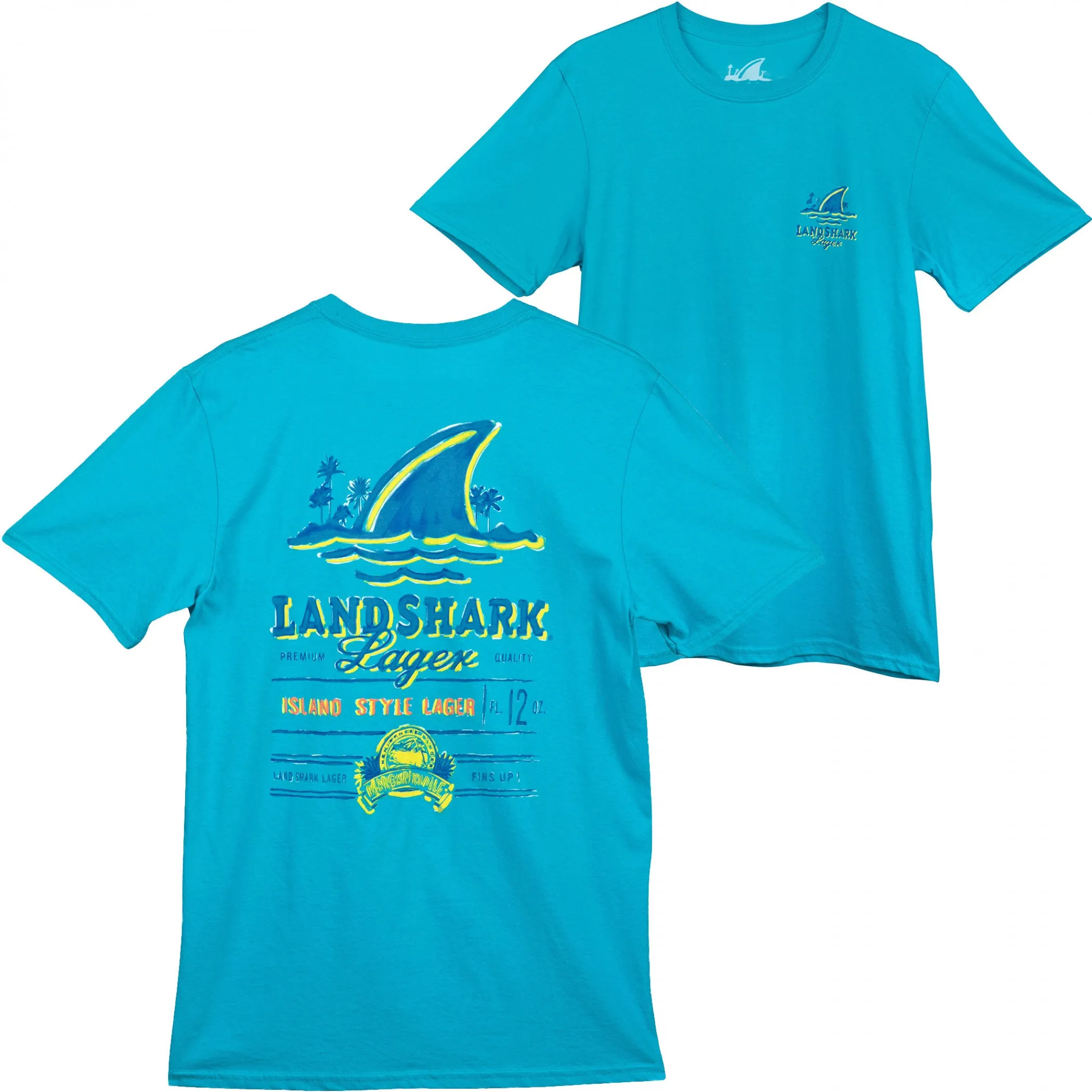 Landshark Island Style Lager Tropical Front/Back T-Shirt