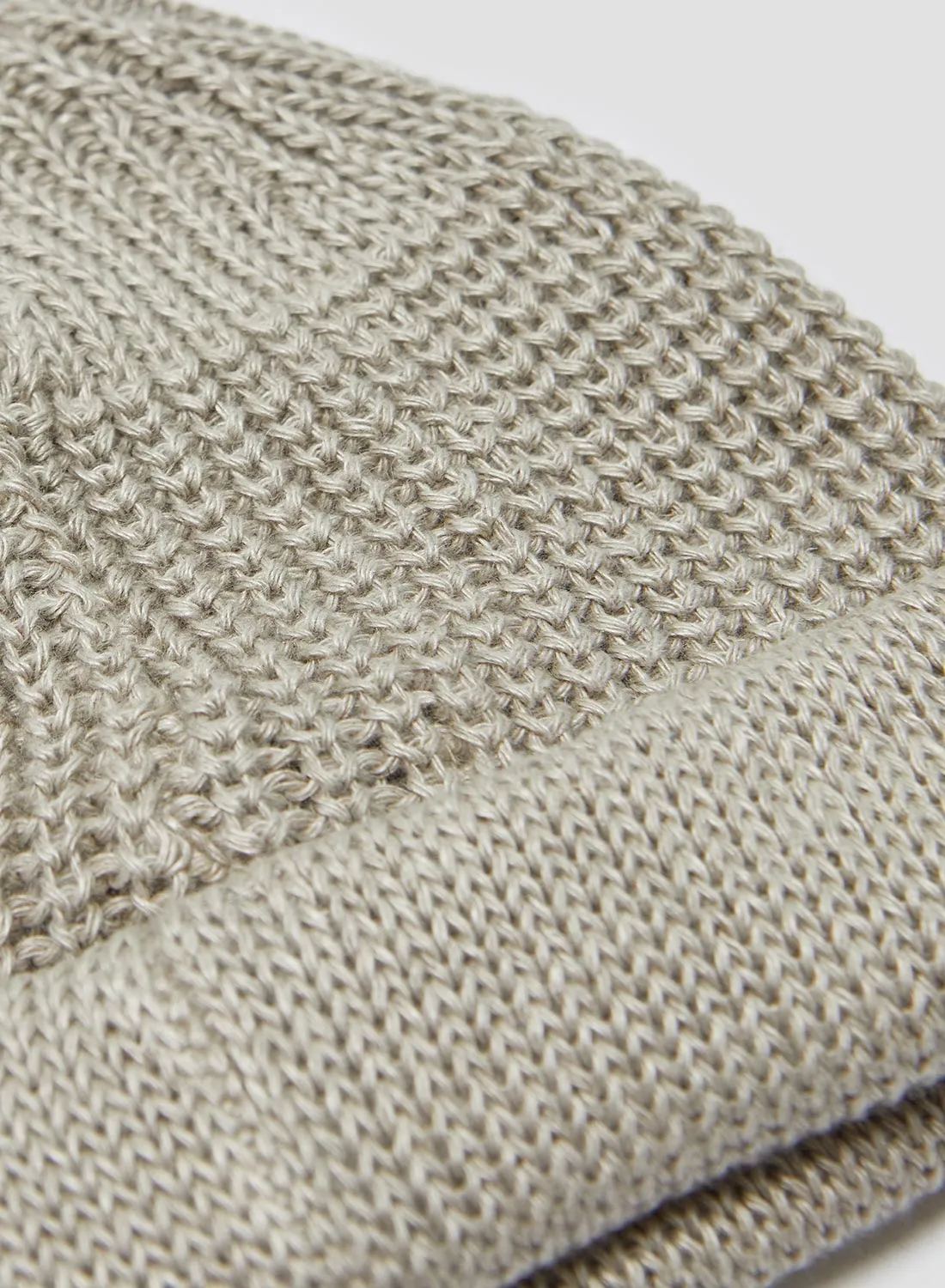 Linen Beanie in Ivory