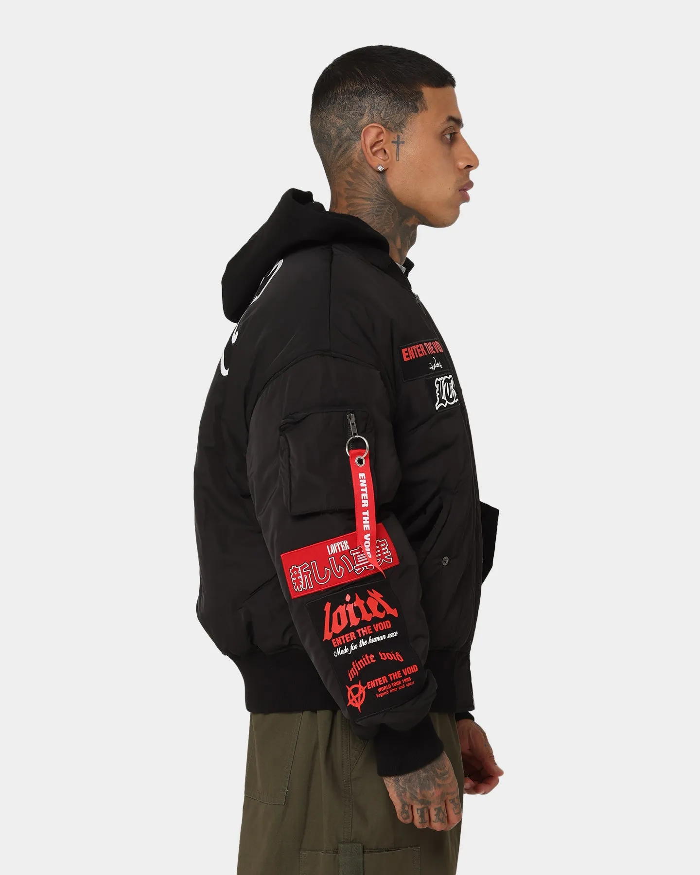 Loiter Void Bomber Jacket Black